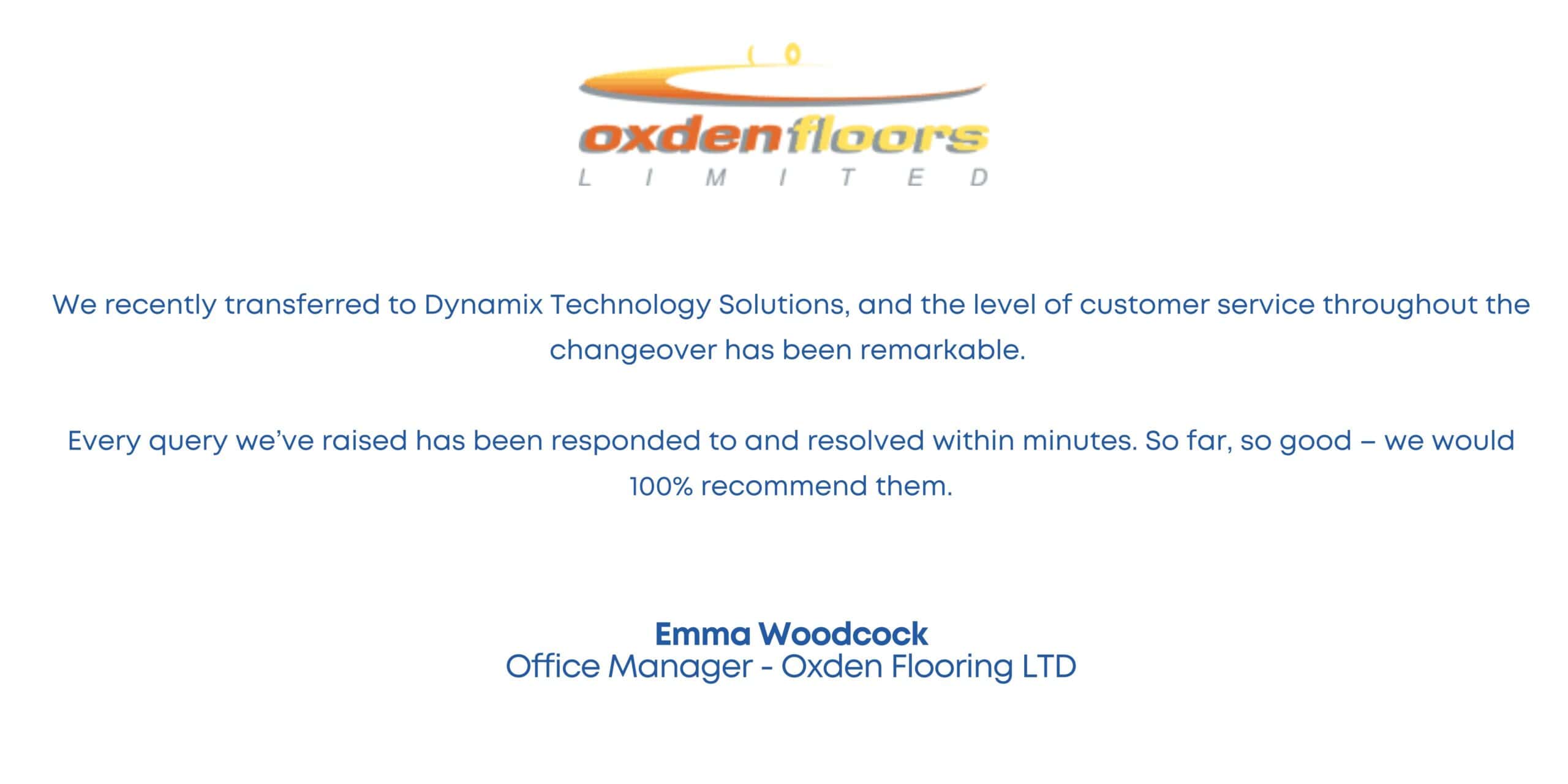 Logo of Dynamix Technology Solutions, a leading IT and flooring services provider in the UK.